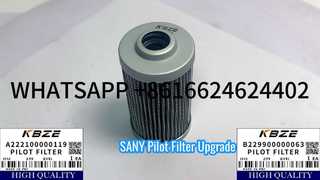 SANY A222100000119 B229900000063 filtre pilote remplacer pour pelle SY55 SY75 SY205 S215 S365