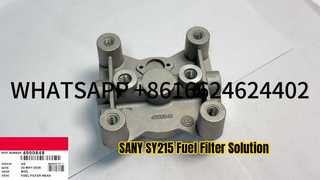 ]BASE DE FILTRE À CARBURANT POUR PELLE SANY SY215 HYUNDAI R215 4990848 POUR MOTEUR CUMMIN S 6BT