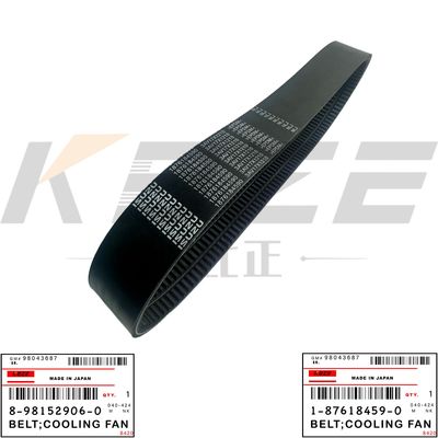 HITACHI ZAX200-5 EXCAVATOR 8-98152906-0 1-87618459-0 BELT;COOLING FAN FOR ISUZU 6BG1 6HK1 ENGINE