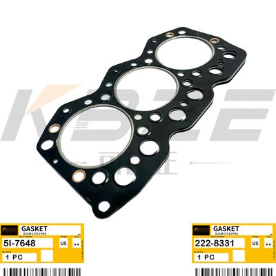 5I-7648 KBZE E320 EXCAVATOR HEAD GASKET CAT S6K 3066 ENGINE 222-8331 FOR E318 E319 E323