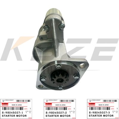 KBZE 8-98045027-2 ISUZU 4JJ1 8-98045027-1 8-98045027-3 STARTER MOTOR ASSY 24V 11T 3.5KW FOR CX130 CX160 ZX110 ZX140 ZX160 EXCAVATOR