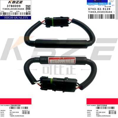 KBZE 6743-82-9120 2868039 FLAMEOUT SOLENOID TIME OVERCRANK 3972266 37B0099 FOR SY215 XE215 LG922E JS215 6BT ENGINE
