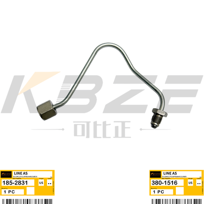 KBZE BRAND 185-2831  3406 ENGINE 380-1516 FUEL PIPE FOR D350 D400 E375L 5080 EQUIPMENT