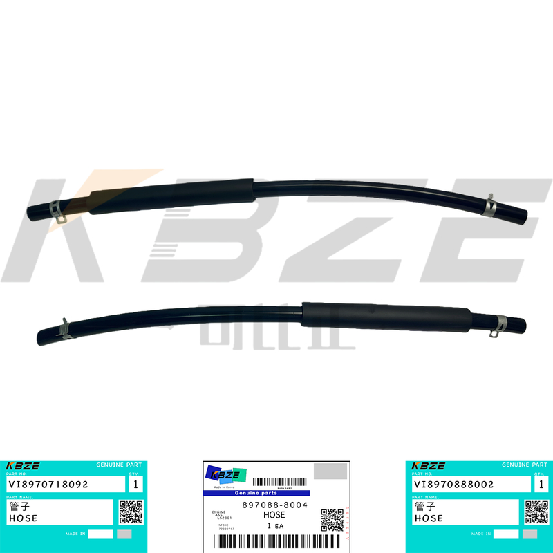 KBZE 8-97233427-1 897088-8004 SUZU 4JB1 4JG1 4LE2 ENGINE AIR BREATHER HOSE VI8970718092 FOR DH55 DX60 DX70 ZAX60 ZAX70 SK60 SK70