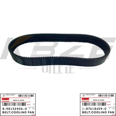 HITACHI ZAX200-5 EXCAVATEUR 8-98152906-0 1-87618459-0 COURROIE;VENTILATEUR DE REFROIDISSEMENT POUR MOTEUR ISUZU 6BG1 6HK1