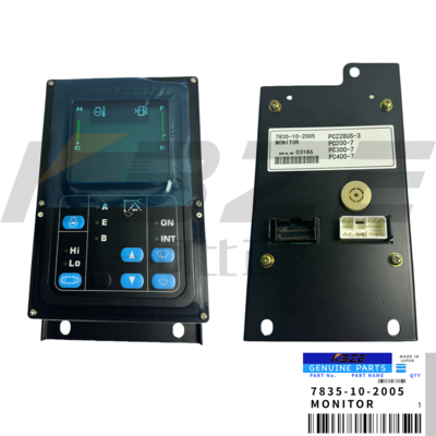 COMATSU PC200-7 Moniteur 7835-10-2005 OEM ABS Noir pour les excavateurs