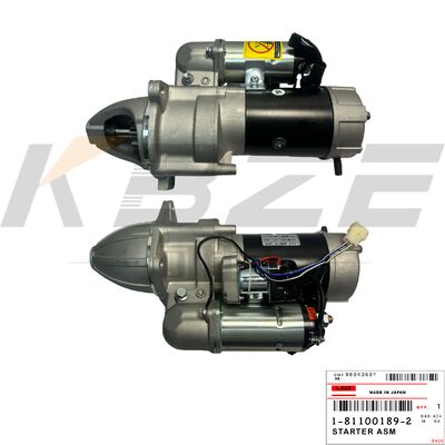 KBZE 1-81100189-2 1-81100189-0 HITACHI EX200-1 4.5KW 11T 24V moteur de démarrage pour le moteur ISUZU 6BD1